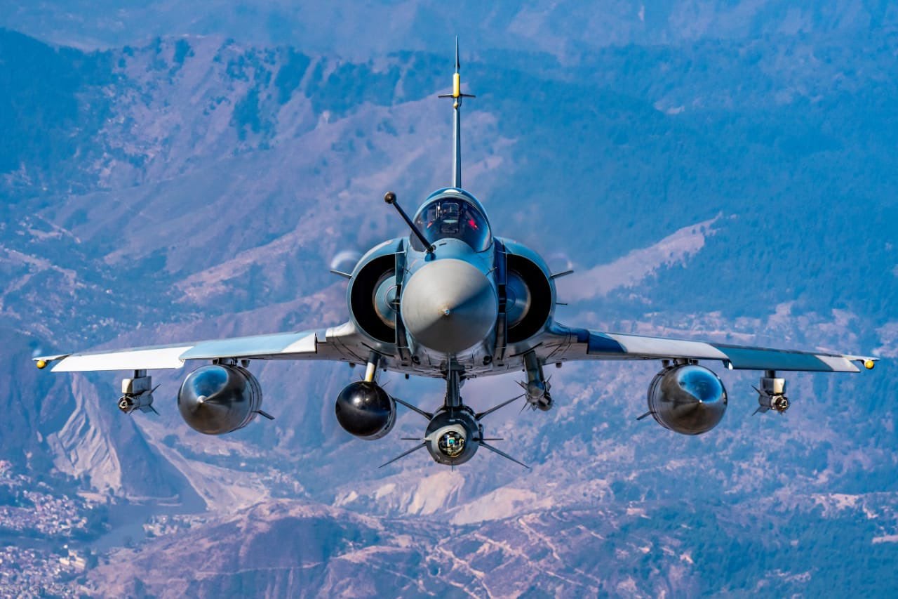 IAF's Vajra, the Mirage 2000 fighter jet. Image shared by Prime Minister Narendra Modi. (Twitter/@narendramodi)
