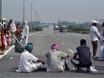 Protesters at Delhi’s Singhu border. Sanjeev Verma/HT PHOTO Protesters at Delhi’s Singhu border. Sanjeev Verma/HT PHOTO