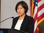 At the meeting, Tai emphasised US concerns relating to China’s “state-led, non-market policies and practices that harm American workers, farmers and businesses.”(Bloomberg) At the meeting, Tai emphasised US concerns relating to China’s “state-led, non-market policies and practices that harm American workers, farmers and businesses.”(Bloomberg)