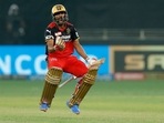 KS Bharat jumps in joy after smacking the match-winning six. (IPL/Twitter) KS Bharat jumps in joy after smacking the match-winning six. (IPL/Twitter)