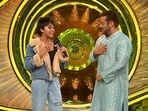 Yohani and Salman Khan on Bigg Boss 15. Yohani and Salman Khan on Bigg Boss 15.