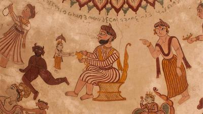There is yet another instance of Asura Vaman Avtar with a Muslim style beard and the painting of Mahabali is rendered in the style of the Muslim miniature paintings, which speaks of the religion of amity. (Representative Image/HT File) There is yet another instance of Asura Vaman Avtar with a Muslim style beard and the painting of Mahabali is rendered in the style of the Muslim miniature paintings, which speaks of the religion of amity. (Representative Image/HT File)