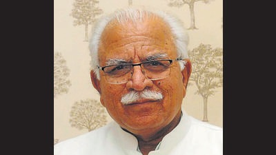 Haryana chief minister Manohar Lal Khattar cancelled his visit to Kaithal on Saturday. (HT PHOTO)