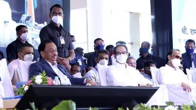 Union minister Narayan Rane and Maharashtra CM Uddhav Thackeray at the inauguration of Sindhudurg airport on Saturday. (HT photo) Union minister Narayan Rane and Maharashtra CM Uddhav Thackeray at the inauguration of Sindhudurg airport on Saturday. (HT photo)