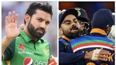 'This India-Pakistan match, the hype is being created by social media and fans': Wicketkeeper Mohammad Rizwan ahead of T20 World Cup clash (GETTY IMAGES/HT_COLLAGE) 'This India-Pakistan match, the hype is being created by social media and fans': Wicketkeeper Mohammad Rizwan ahead of T20 World Cup clash (GETTY IMAGES/HT_COLLAGE)