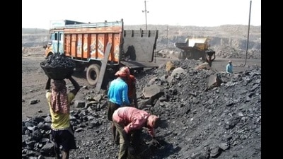 Coal shortage: UP’s power plants are fast running out of coal supply with most reporting just two- three days is stocks left. (HT File Photo)