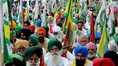 Farmers have been agitating for over a year against the three new agriculture laws that seek to liberalise farm trade in the country. (ANI Photo) Farmers have been agitating for over a year against the three new agriculture laws that seek to liberalise farm trade in the country. (ANI Photo)