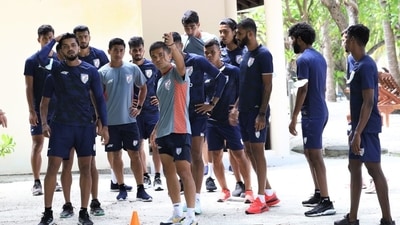 Indian football team faces Nepal (Indian football team / Twitter)