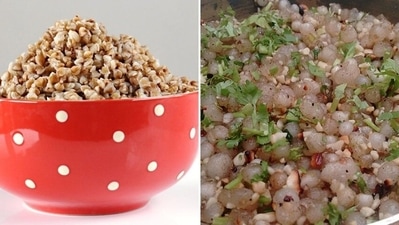 1. Buckwheat or Kuttu: Gluten free and rich in nutrients, Buckwheat is one of the favourites for those who are keeping fasts in Navratri. Popularly known as kuttu, it is actually not a grain. It's a flour obtained from a seed, hence a pseudo-cereal. Apart from fasting, it is a great alternative for gluten sensitive individuals round the year. Buckwheat produces heat in the body. It is also rich in nutrients like phosphorus, magnesium, zinc, copper and B vitamins. (Buckwheat ) 1. Buckwheat or Kuttu: Gluten free and rich in nutrients, Buckwheat is one of the favourites for those who are keeping fasts in Navratri. Popularly known as kuttu, it is actually not a grain. It's a flour obtained from a seed, hence a pseudo-cereal. Apart from fasting, it is a great alternative for gluten sensitive individuals round the year. Buckwheat produces heat in the body. It is also rich in nutrients like phosphorus, magnesium, zinc, copper and B vitamins. (Buckwheat )