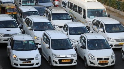 Obey launches cab services in Lucknow. Check details (Representational image) (Parveen Kumar/HT photo)