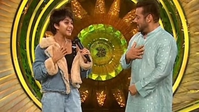Yohani and Salman Khan on Bigg Boss 15. Yohani and Salman Khan on Bigg Boss 15. 