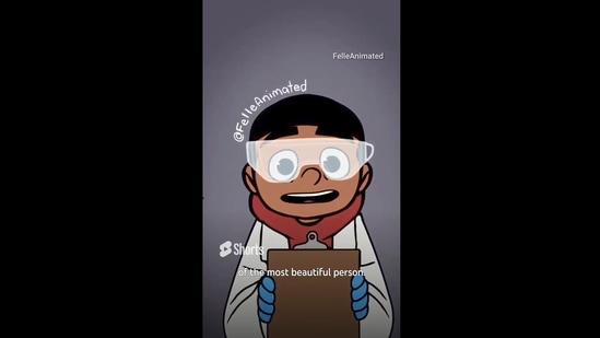 The image is taken from the video about beautiful person. (Instagram/@felleanimated)