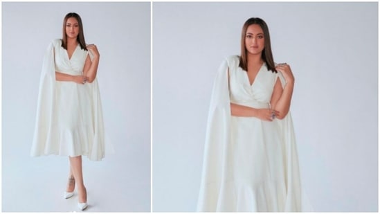 Sonakshi Sinha opted for minimal makeup to compliment her subtle chic look.(Instagram/@aslisona)