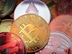 Representations of cryptocurrencies including Bitcoin, Dash, Ethereum, Ripple and Litecoin (REUTERS)