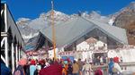 Sikh holy shrine Hemkund Sahib in Chamoli district of Uttarakhand. (HT PHOTO.)