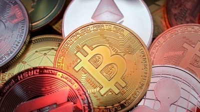 Representations of cryptocurrencies including Bitcoin, Dash, Ethereum, Ripple and Litecoin (REUTERS)