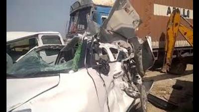 All the occupants of the car that met with an accident in Mathura were members of a family. (Photo for representation)