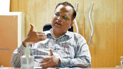 Delhi health minister Satyendar Jain was in Dhuri, Punjab, to attend a function organised by the family of late party leader Sandeep Singla, in his memory. (ANI File Photo) Delhi health minister Satyendar Jain was in Dhuri, Punjab, to attend a function organised by the family of late party leader Sandeep Singla, in his memory. (ANI File Photo)