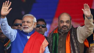 Amit Shah said demonetisation, abrogation of Article 370 and banning of Triple Talaq were some of the bold decisions of PM Modi. (REUTERS Photo)