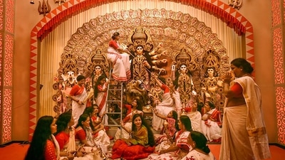 In a leg-up to the Covid-battered tourism industry in West Bengal, bookings for the Durga Puja festive season have surged beyond expectations, tour operators said. (PTI) In a leg-up to the Covid-battered tourism industry in West Bengal, bookings for the Durga Puja festive season have surged beyond expectations, tour operators said. (PTI)