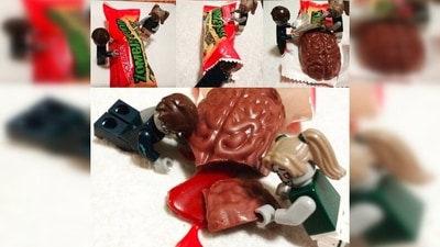 Zombie candies: As bizarre as it sounds, these seasonal candies are sold during Halloween. They have bloody red caramel inside human body parts. (Instagram/@heather_j504) Zombie candies: As bizarre as it sounds, these seasonal candies are sold during Halloween. They have bloody red caramel inside human body parts. (Instagram/@heather_j504)
