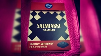 Salmiakki: In Scandinavian countries, you will find a sweet called salmiakki which is actually salted black liquorice. It is a variety of liquorice flavoured with the ingredient "salmiak salt." (Instagram/@m.a.r.d.i) Salmiakki: In Scandinavian countries, you will find a sweet called salmiakki which is actually salted black liquorice. It is a variety of liquorice flavoured with the ingredient "salmiak salt." (Instagram/@m.a.r.d.i)
