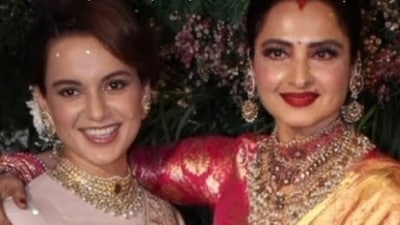 Kangana Ranaut wished Rekha on her birthday. Kangana Ranaut wished Rekha on her birthday. 