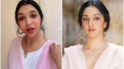 Aishwarya (L) bears an uncanny resemblance to Kiara Advani. Aishwarya (L) bears an uncanny resemblance to Kiara Advani.