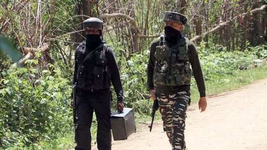 The encounter occurred near Hingojang village when the Assam Rifles and Indian Army’s 3 Corps were conducting a joint cordon and search operation, said an official.(ANI file photo. Representative image) The encounter occurred near Hingojang village when the Assam Rifles and Indian Army’s 3 Corps were conducting a joint cordon and search operation, said an official.(ANI file photo. Representative image)
