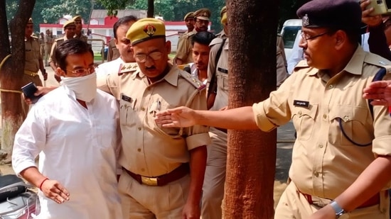 Ashish Mishra has been sent to judicial custody after his arrest in connection with the Lakhimpur Kheri violence case.&nbsp;(Deepak Gupta/HT Photo)