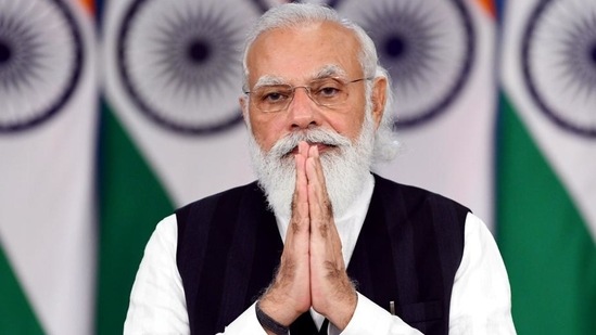 PM Modi also tweeted videos of devotional songs on the fifth day of Navratri.&nbsp;(PTI File Photo)