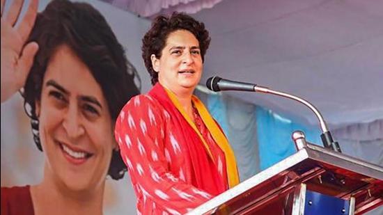 Congress leader Priyanka Gandhi Vadra has visited Eastern UP six times since 2019. (PTI Photo)