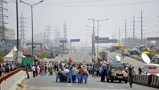 Farmers have been protesting against the three farm laws passed by the Centre since November 26, 2020. (HT File Photo)