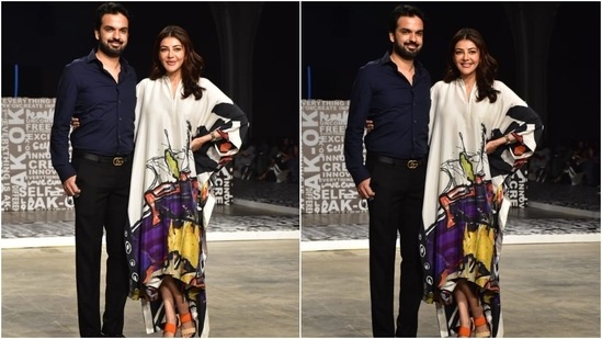 Kajal Aggarwal and Gautam Kitchlu at Lakme Fashion Week. (HT Photo/Varinder Chawla) Kajal Aggarwal and Gautam Kitchlu at Lakme Fashion Week. (HT Photo/Varinder Chawla)