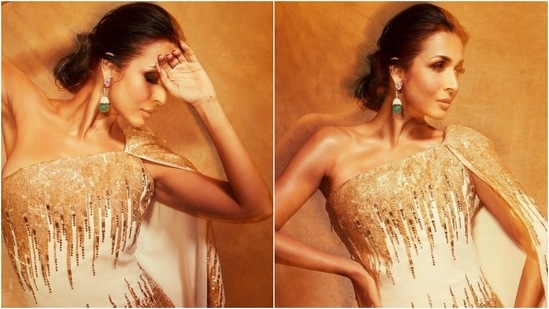 Malaika Arora attends India's Best Dancer 2 event wearing figure-hugging gown, check out her photos(Instagram/@manekaharisinghani) Malaika Arora attends India's Best Dancer 2 event wearing figure-hugging gown, check out her photos(Instagram/@manekaharisinghani)