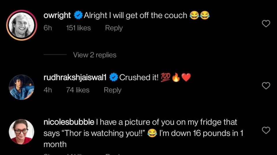 A few comments on Chris Hemsworth's video. A few comments on Chris Hemsworth's video. 