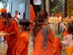 Shilpa Shetty and her children, Viaan and Samisha. Shilpa Shetty and her children, Viaan and Samisha.