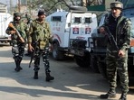 There is tight security in the Kashmir valley due to a series of civilian killings this month.(ANI Photo) There is tight security in the Kashmir valley due to a series of civilian killings this month.(ANI Photo)