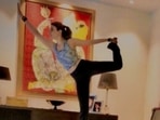 Riddhima Kapoor Sahni aces Warrior III pose to perfection. Pic inside(Instagram/@riddhimakapoorsahniofficial) Riddhima Kapoor Sahni aces Warrior III pose to perfection. Pic inside(Instagram/@riddhimakapoorsahniofficial)