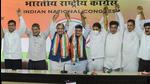 Uttarakhand BJP leader Yashpal Arya with his son Sanjeev Arya joins the Congress Party in presence of party leaders Harish Rawat, Randeep Surjewala and KC Venugopal in New Delhi. (PTI Photo) Uttarakhand BJP leader Yashpal Arya with his son Sanjeev Arya joins the Congress Party in presence of party leaders Harish Rawat, Randeep Surjewala and KC Venugopal in New Delhi. (PTI Photo)