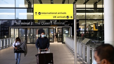 India had on October 1 imposed mandatory 10-day quarantine for British citizens irrespective of vaccination status in response to the UK quarantine rules for Indians who have received both Covishield doses. (REUTERS) India had on October 1 imposed mandatory 10-day quarantine for British citizens irrespective of vaccination status in response to the UK quarantine rules for Indians who have received both Covishield doses. (REUTERS)