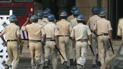Atleast 12 policemen were injured when an irate mob allegedly attacked them with stones, weapons and sticks following an alleged liquor raid at Muzaffarpur’s Jhitkahiatola village on Sunday midnight. (Hindustan Times) Atleast 12 policemen were injured when an irate mob allegedly attacked them with stones, weapons and sticks following an alleged liquor raid at Muzaffarpur’s Jhitkahiatola village on Sunday midnight. (Hindustan Times)