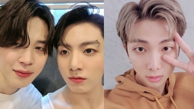 BTS members Jimin, Jungkook and RM. BTS members Jimin, Jungkook and RM. 