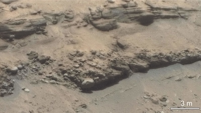 Outside, other engineers and specialists work with a drone and rover to improve autonomous navigation and mapping on a world where GPS is not available. (Photo via Nasa) Outside, other engineers and specialists work with a drone and rover to improve autonomous navigation and mapping on a world where GPS is not available. (Photo via Nasa)