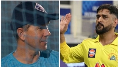 'I put my hand up straightaway and said I'm pretty sure Dhoni will come out now': DC coach Ponting reveals dugout scenes during IPL 2021 Qualifier 1 (BCCI/HT COLLAGE) 'I put my hand up straightaway and said I'm pretty sure Dhoni will come out now': DC coach Ponting reveals dugout scenes during IPL 2021 Qualifier 1 (BCCI/HT COLLAGE)