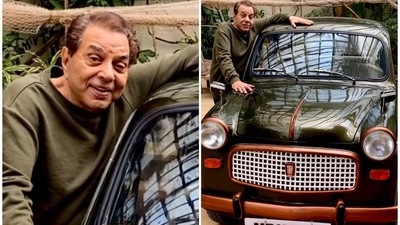 Dharmendra’s first car was a Fiat that he bought for ₹18,000. Dharmendra’s first car was a Fiat that he bought for ₹18,000.