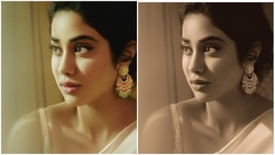 Janhvi Kapoor slays ethnic fashion in a ₹110K eggshell beige saree (Instagram/@janhvikapoor) Janhvi Kapoor slays ethnic fashion in a ₹110K eggshell beige saree (Instagram/@janhvikapoor)