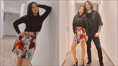 Sunny Leone proves mini skirt trend is sexy on date night with Daniel Weber (Instagram/sunnyleone/dirrty99) Sunny Leone proves mini skirt trend is sexy on date night with Daniel Weber (Instagram/sunnyleone/dirrty99)