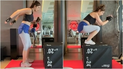 Sussanne Khan says Box jumps equals best legs in new intense workout video, here's proof Sussanne Khan says Box jumps equals best legs in new intense workout video, here's proof
