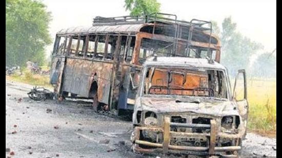 Two Dera Sacha Sauda followers are accused of theft of a “bir” of Guru Granth Sahib from Burj Jawahar Singh Wala village on June 1, 2015.
